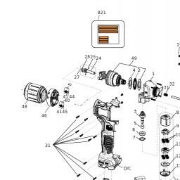DeWalt DCF414E2T spare parts