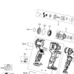 DeWalt DCF801B spare parts