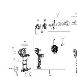 DeWalt DCF809H2T spare parts