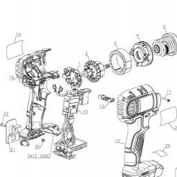 DeWalt DCF883B spare parts