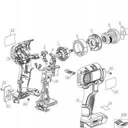 DeWalt DCF885B spare parts