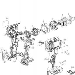 DeWalt DCF885L1 spare parts