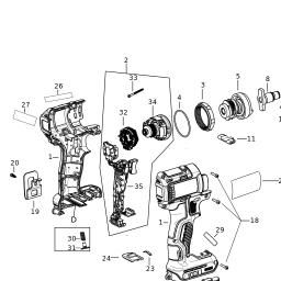 DeWalt DCF887H2A spare parts