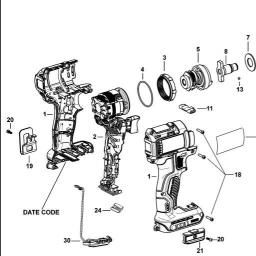 DeWalt DCF888 spare parts
