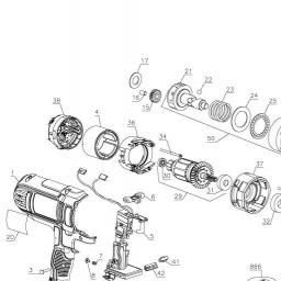 DeWalt DCF889HM1 spare parts