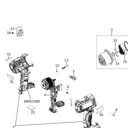 DeWalt DCF891P1T spare parts