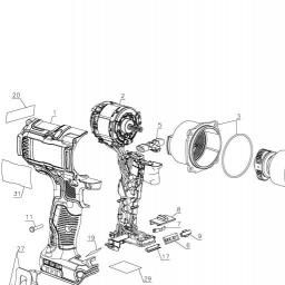 DeWalt DCF894B spare parts