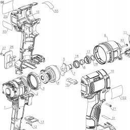 DeWalt DCF895B spare parts