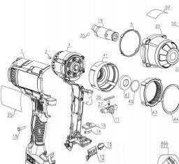 DeWalt DCF898B spare parts