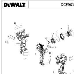 DeWalt DCF901P1G spare parts