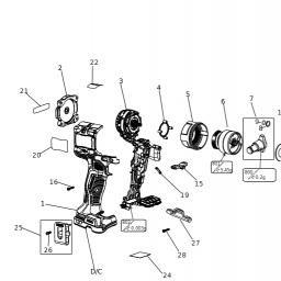 DeWalt DCF921M1 spare parts