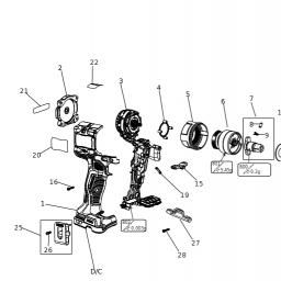DeWalt DCF922M2 spare parts