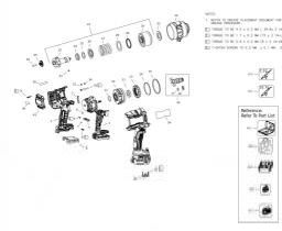 DeWalt DCF964NT spare parts