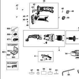 DeWalt DCG406P2LRT spare parts