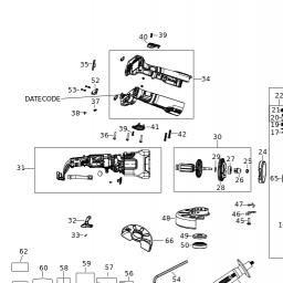 DeWalt DCG409NT spare parts
