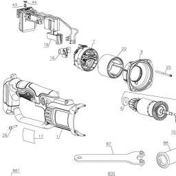 DeWalt DCG412D2 spare parts