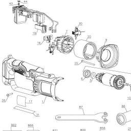 DeWalt DCG412L2 spare parts