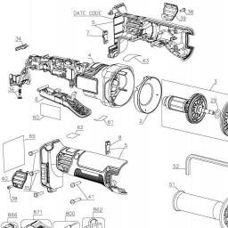 DeWalt DCG413M1 spare parts