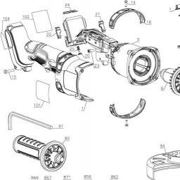 DeWalt DCG414B spare parts