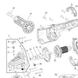 DeWalt DCG414T2 spare parts