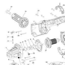DeWalt DCG418B spare parts