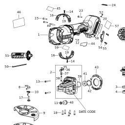 DeWalt DCG418T1 spare parts