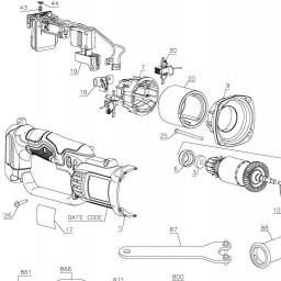DeWalt DCG422M2-WXE spare parts