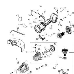 DeWalt DCG440B spare parts