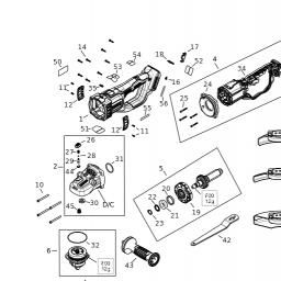 DeWalt DCG460B spare parts