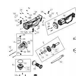 DeWalt DCG460NK spare parts