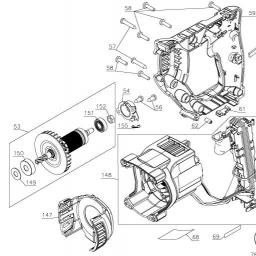 DeWalt DCH133B spare parts