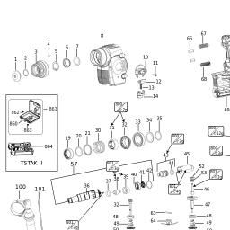 DeWalt DCH243NT spare parts