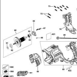 DeWalt DCH263NK spare parts