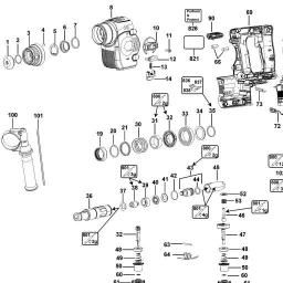 DeWalt DCH273B spare parts