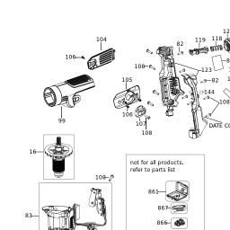DeWalt DCH481N spare parts