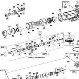 DeWalt DCH481X2 spare parts