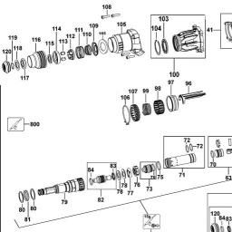 DeWalt DCH733B spare parts