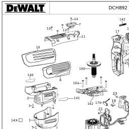 DeWalt DCH892X2 spare parts