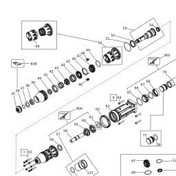 DeWalt DCH911X3 spare parts