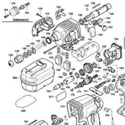 DeWalt DCHJ060C1-L spare parts