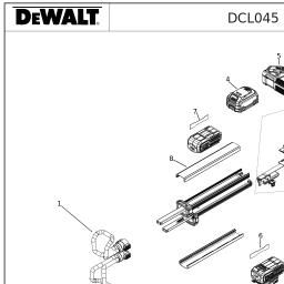 DeWalt DCL045 spare parts