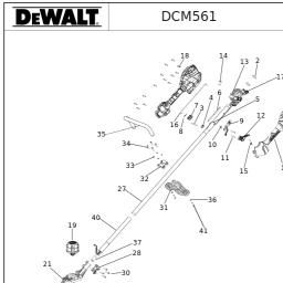 DeWalt DCM561P1 spare parts