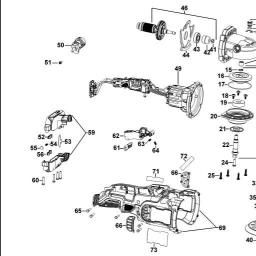 DeWalt DCM848 spare parts