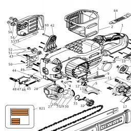 DeWalt DCMCS574N spare parts