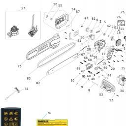 DeWalt DCMCST630N spare parts