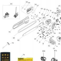 DeWalt DCMCST630X2 spare parts