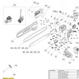 DeWalt DCMCST635N spare parts