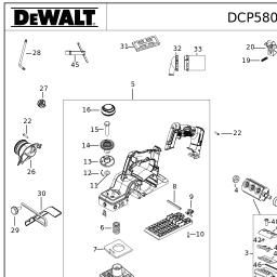 DeWalt DCP580 spare parts