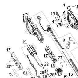 DeWalt DCPH820M1 spare parts