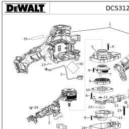 DeWalt DCS312D2 spare parts